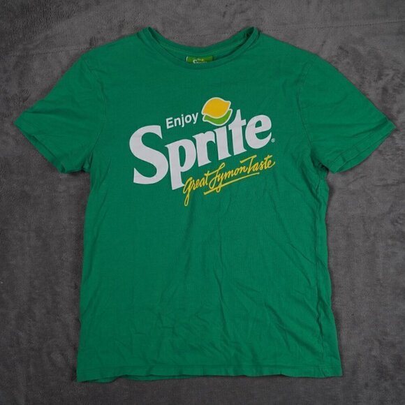 Sprite Soda Green T Shirt Primark Size Medium y2k Novelty Cola Pop Retro - Picture 1 of 5